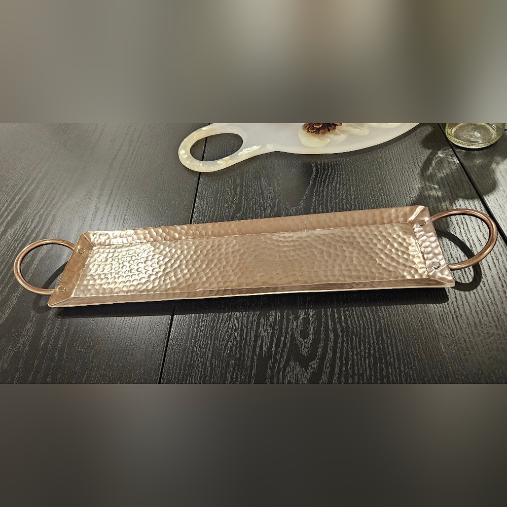 Silver hammered Tray